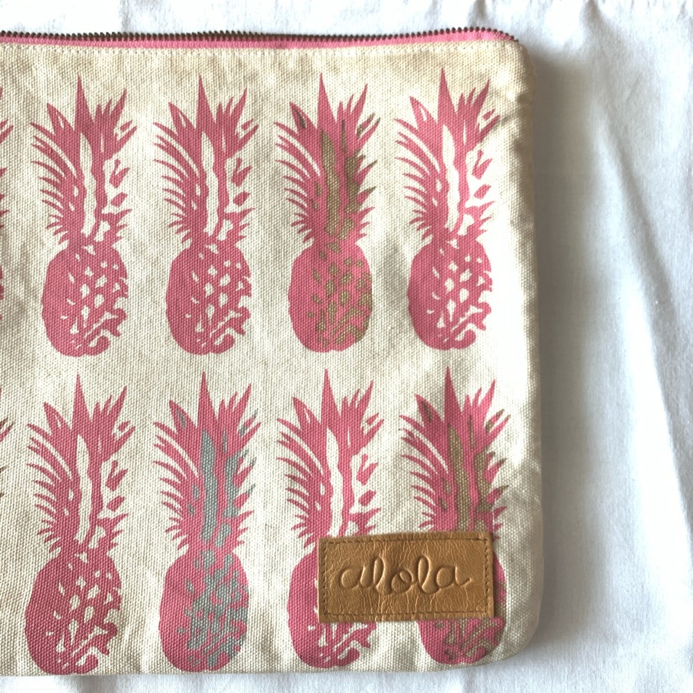 ALOLA Canvas Pineapple Clutch